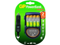 GP Batteries PowerBank PB50GS, Nickel-metallhydrid (NiMH), AA, AAA, 4 styck, Batterier medföljer