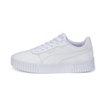 PUMA Fille Carina 2.0 Jr Baskets,White Silver Gray,39 EU