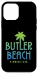 Coque pour iPhone 12 mini Butler Beach Florida Typographique Palmier