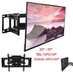 Double Arms TV Wall Bracket Mount Swivel Tilt for 32 40 43 49 50 55 60 70" LCD