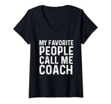 Womens Cross Country Coach Appreciation Running Coach Men Women V-Neck T-Shirt