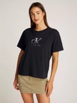 Calvin Klein Embroidered Mono Logo T-Shirt, Black