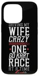 iPhone 13 Pro Go Kart Racing Wife Husband Vintage Driving My Wife Crazy Case