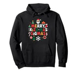 Merry Rizz Mas Sigmas- Gen Alpha Middle School Christmas Pullover Hoodie