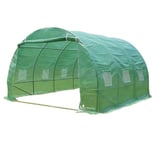 VOUNOT Serre de jardin tunnel 9m2 en acier galvanise