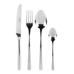 Russell Hobbs COMBO-2151 Vienna 48 Piece Cutlery Set - Stainless Steel Silverware, Service for 12, Tableware with Forks, Knives, Tablespoons and Teaspoons, Dishwasher Safe Flatware, Mirror Polished