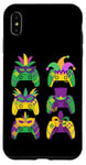 Coque pour iPhone XS Max Mardi Gras Manette de Jeu Vidéo Jester Chapeau Gamers Enfants