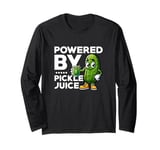 Powered By Pickle Juice Fitness Vegan Cucumber Long Sleeve T-Shirt