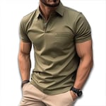 Polo Homme De Sport Uni Golf Tennis Manche Courte Fit Grande Vêtements Masculin Wx2