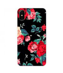 Coque Iphone XS Fleur Rose Rouge vintage