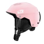 Findway Casque Ski, Casque de Snowboard pour Homme, Femme et Jeune, Casque de Ski Ajustable pour Skating, Snow Rose,L