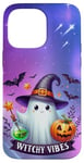 Coque pour iPhone 14 Pro Max Ghost Halloween Witchy Boo Trick Treat Ghost Pumpkin Vibes