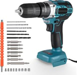 Perceuse Visseuse Sans Fil 21V,Visseuse Devisseuse Sans Fil Compatible Avec Makita Batterie 18V,54Nm Percussion,25+3 Réglages De Couple,Perçage Et Perceuse Visseuse À Percussion (Sans Piles)