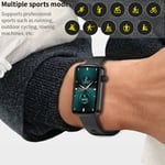 Älykello naisille, yhteensopiva iPhone- ja Android-puhelimien kanssa, ohut kello naisille, digitaalinen kello Fitness Trackerilla mustalla