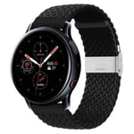 Flettet elastisk armbånd Samsung Galaxy Watch Active 2 (44mm) - svart