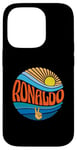 Coque pour iPhone 14 Pro Ronaldo T-shirt vintage Sunset Ronaldo Groovy Tie Dye