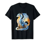 Majestic Ice-Fire Dragon Artwork T-Shirt