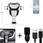 Car holder air vent mount for Nokia G11 cell phone mount