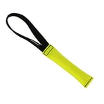 DINGO GEAR Firehose Bite Tug 1 Handle Heavy Duty Toy for K9 IGP Dog Training Sports Play Fetch Bite Work Floating Tug of War to Fire Up Prey Drive Size M Yellow S00301