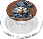 Pumpkin Spice Christmas Gnome With Hot Cocoa Mug For Winter PopSockets PopGrip pour MagSafe