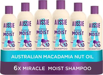 Aussie Miracle Moist Shampoo 300 ml - Pack of 6, Cruelty free Brand New Best