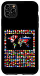 iPhone 11 Pro Max 247 Flags,World Flags,World map with flags. Case