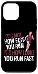 iPhone 12 mini Running Runner Half Marathon Vintage It's Not How Fast You Case