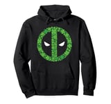 Marvel Deadpool St Patrick’s Day Green Clover Mask Icon Logo Pullover Hoodie