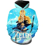 Cosplay Legend of Zelda Breath of The Wild Twilight Princess Känguruficka Cosplay Hoodies - Unisex Pullovertröjor  X-Large