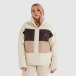 Ellesse Womens Puffa Jacket Puffer Padded Winter Rosalena Light Brown 10UK