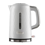 Daewoo Honeycomb 1.7L Textured Fast Rapid Boil Cordless 3KW Kettle SDA2600 White