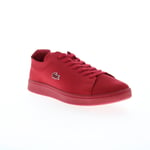 Lacoste Carnaby Piquee 124 1 SMA Mens Red Canvas Lifestyle Trainers Shoes