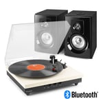 Record Player with Bluetooth Bookshelf Speakers and Vinyl to MP3 USB - RP113C