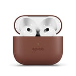 Epico AirPods (3. Gen.) Fodral i Äkta Läder - Brun