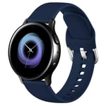 Wepro Strap Compatible With Samsung Galaxy Watch Active/Active 2, 20mm Soft Silicone Replacement Strap for Galaxy Watch Active 2 44mm/Galaxy Watch Active 40mm/Galaxy Watch 3 41mm, Small Blue Sea