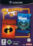 2 Games in 1 Finding Nemo + Incredibles (NOE) - Gamecube - Nintendo Gamecube - PAL/EUR/NOE - Complete (CIB)