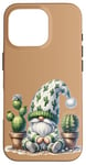 Coque pour iPhone 16 Pro Grumpy Cactus Dad Gnome With Succulent Pots For Cactus Lover