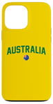 iPhone 13 Pro Max Green Yellow Australia Tshirt Down Under Team Australia Flag Case