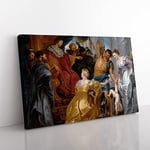 The First Book Of Kings In The Bible By Peter Paul Rubens Classic Painting Canvas Wall Art Print Ready to Hang, Framed Picture for Living Room Bedroom Home Office Décor, 60x40 cm (24x16 Inch)