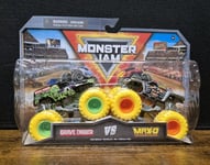 Monster Jam Monster Trucks Grave Digger vs Max-D Twin Pack 1:64 Monster Truck