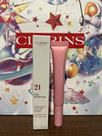 BNIB Clarins Natural Lip Perfector (21 Soft Pink Glow) 12ml Full-size