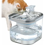 Gabrielle Fontaine à Eau Chat sans Fil, 2L Fontaine à Eau pour Chat Chiens Automatique avec Detecteur de Mouvement, Alimenté par Batterie, Pompe à