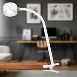 BRILONER - Lampe de bureau LED avec accu, amovible par aimant, rotation 360°, intensité variable, CCT, lampe de lecture sans fil, lampe à pince, lampe de chevet, lampe de lecture enfants, 44 cm