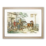 Before The Hunt By Henry Alken Vintage Framed Wall Art Print, Ready to Hang Picture for Living Room Bedroom Home Office Décor, Oak A2 (64 x 46 cm)