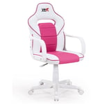 Miroytengo - Chaise Gamer Vanellope Blanc et rose Couleur Style Gamer