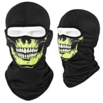 Moottoripyörä Balaclava Skull Print Moto Kokonaamari Tuulenpitävä Hiihto Pään Kaulanlämmitin Pyöräily Biker Huppu Lippalakki Miesten kypärävuori