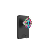 Colorful Alien with Halo and Wings Cool Pop Art PopSockets PopWallet for MagSafe