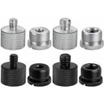 Lot de 8 Adaptateurs Pied Microphone, 5/8 Vers 3/8 Mâle, pour Bras FlèChe, TréPied D'Appareil Photo