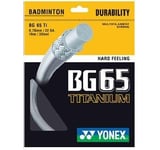 Yonex BG 65 TI Badminton Racket String - 10M SET - White