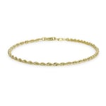 Carissima Gold - Maille Corde Bracelet Femme - 9 cts Or 375/1000 Or Jaune